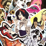 Punk Tattoo Princess Stickers