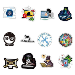 Hackers Graffiti Stickers