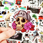 Skull Punk Rock Stickers