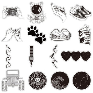 Black and White VSCO Stickers