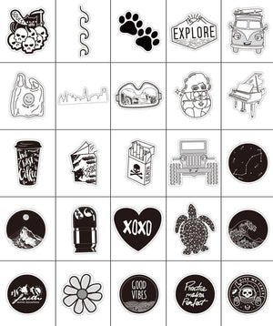 Black and White VSCO Stickers