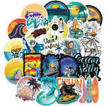 Summer Surf Beach Stickers