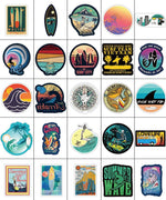 Summer Surf Beach Stickers