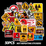 Warning Sign Stickers