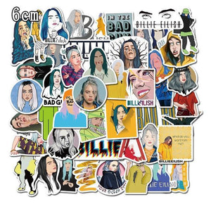 4 Styles NEW Billie Eilish Stickers