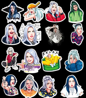 4 Styles NEW Billie Eilish Stickers