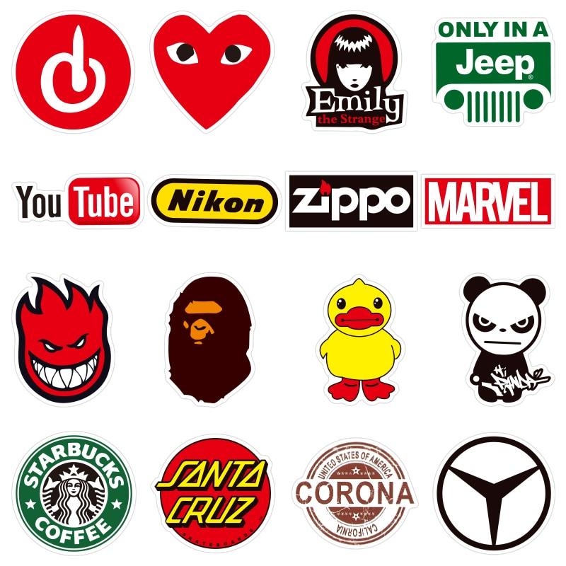 Fashion Brand Logo Stickers