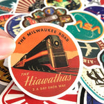 Retro Travel Signs Stickers