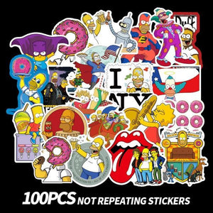 The Simpsons Graffiti Stickers