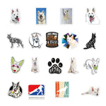 White Swiss Shepherd Stickers