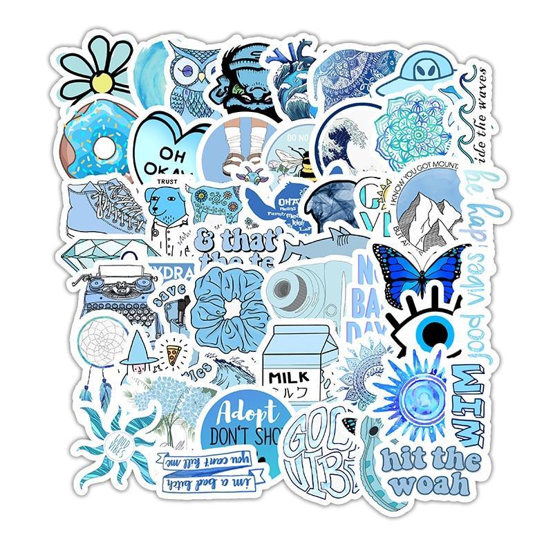 VSCO Blue INS Stickers