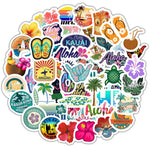 Hawaii Tropical Beach Summer Stickers