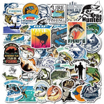 Fisherman Go Fishing Stickers