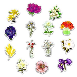 Summer Flowers Stickers