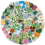 Cactus Potted Plants Stickers