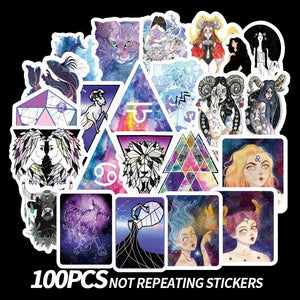 Zodiac Galaxy Stickers