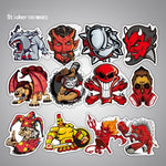 Red Knight Bike Stickers