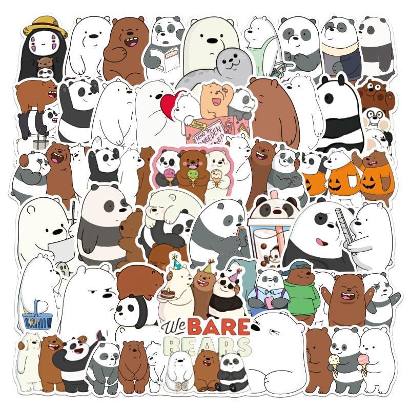 Bear Bare Stickers