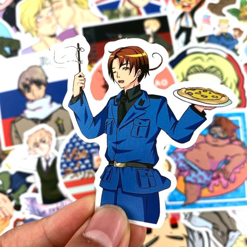 Axis Powers Anime Stickers