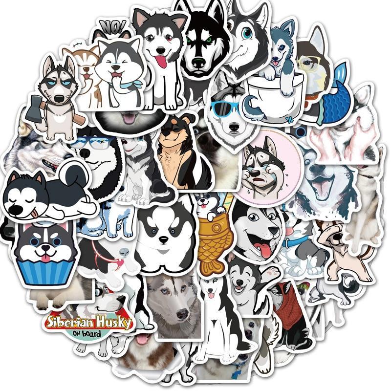 Husky Love Stickers