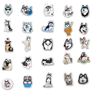 Husky Love Stickers