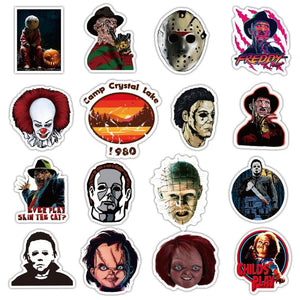 Horror Mixed Movie Character Stickers