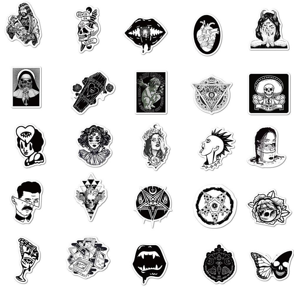 Punk Goth Hell Stickers