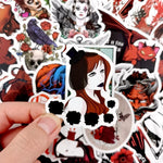 Red Bloody Hell Stickers