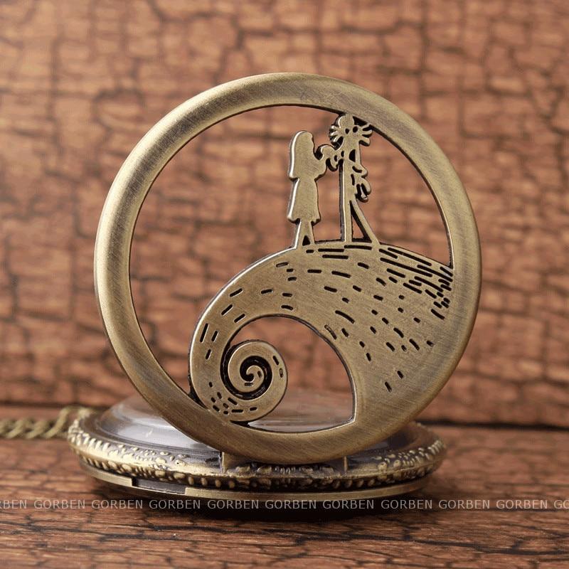 Jack Skellington Love Sally Pocket Watch