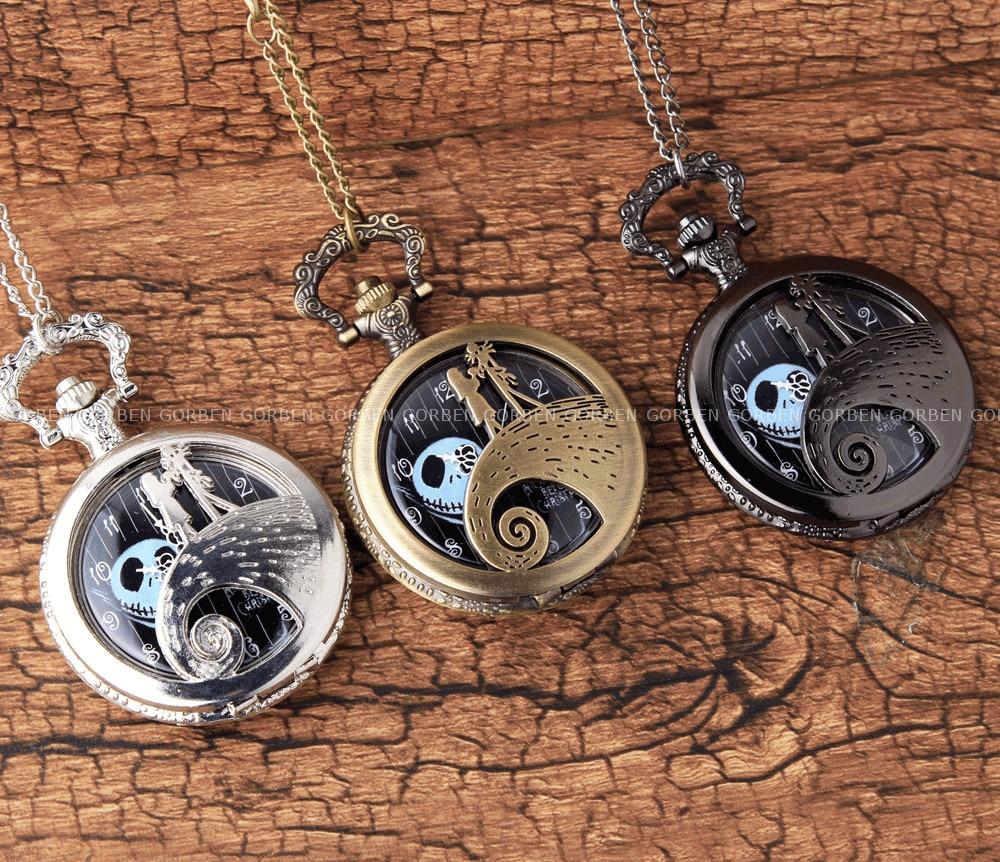 Jack Skellington Love Sally Pocket Watch