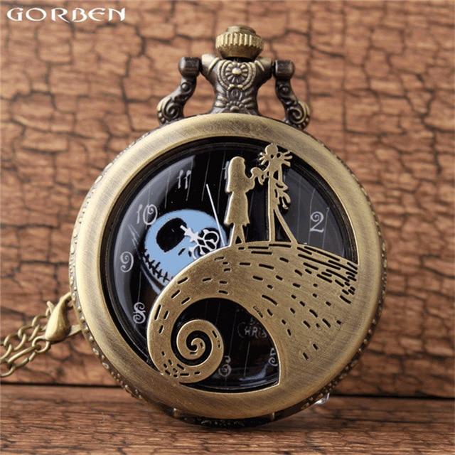 Jack Skellington Love Sally Pocket Watch