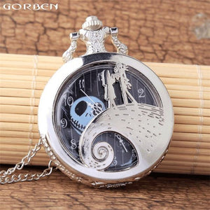 Jack Skellington Love Sally Pocket Watch