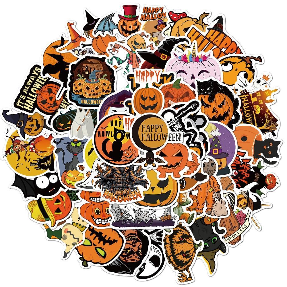 Jack Skellington Pumpkin Stickers