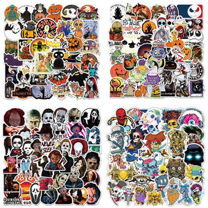 Jack Skellington Halloween Horror Skull Combo Stickers