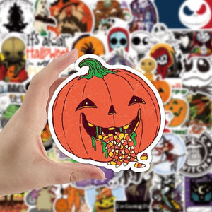 Jack Skellington Halloween Horror Skull Combo Stickers