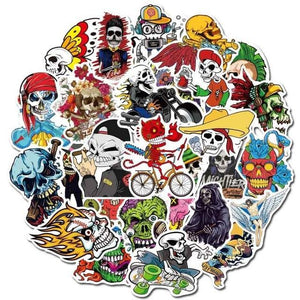 Jack Skellington Halloween Horror Skull Combo Stickers