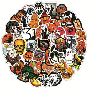 Jack Skellington Halloween Pumpkin Ghost Stickers