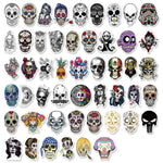 Skull Love Halloween Stickers