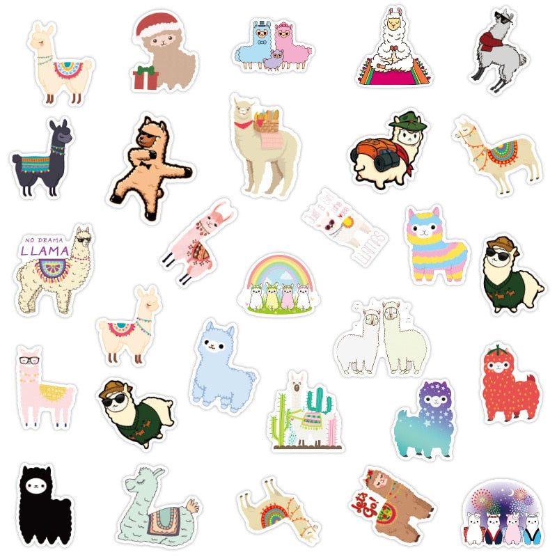 Alpaca Llama Camel Sheep Stickers