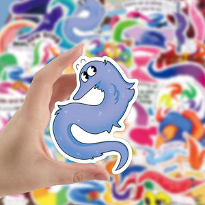 Magic Twisty Worm Stickers