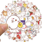 Molang Chubby Rabbit Kawaii Stickers