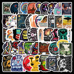 Skull Hell Retro Stickers