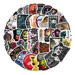 Skull Hell Retro Stickers