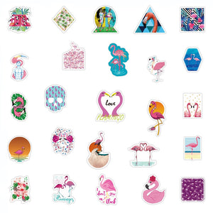 Flamingo Love Stickers