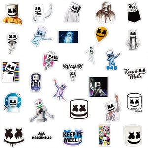 Marshmello Graffiti Stickers