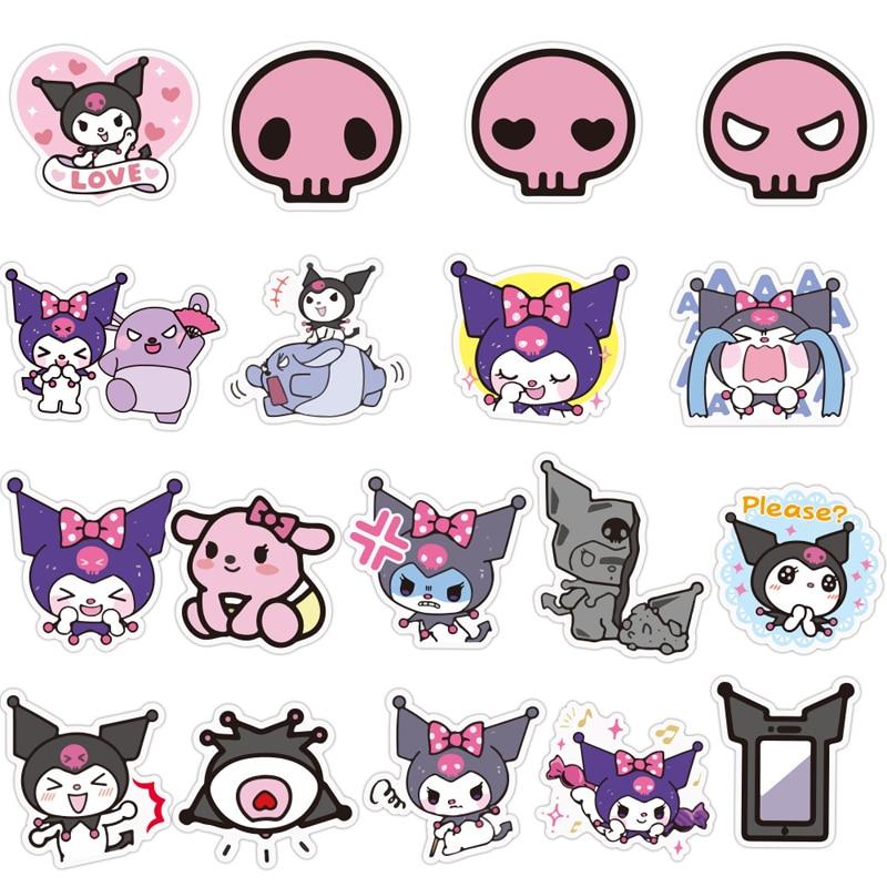 Kuromi Cute Anime Stickers