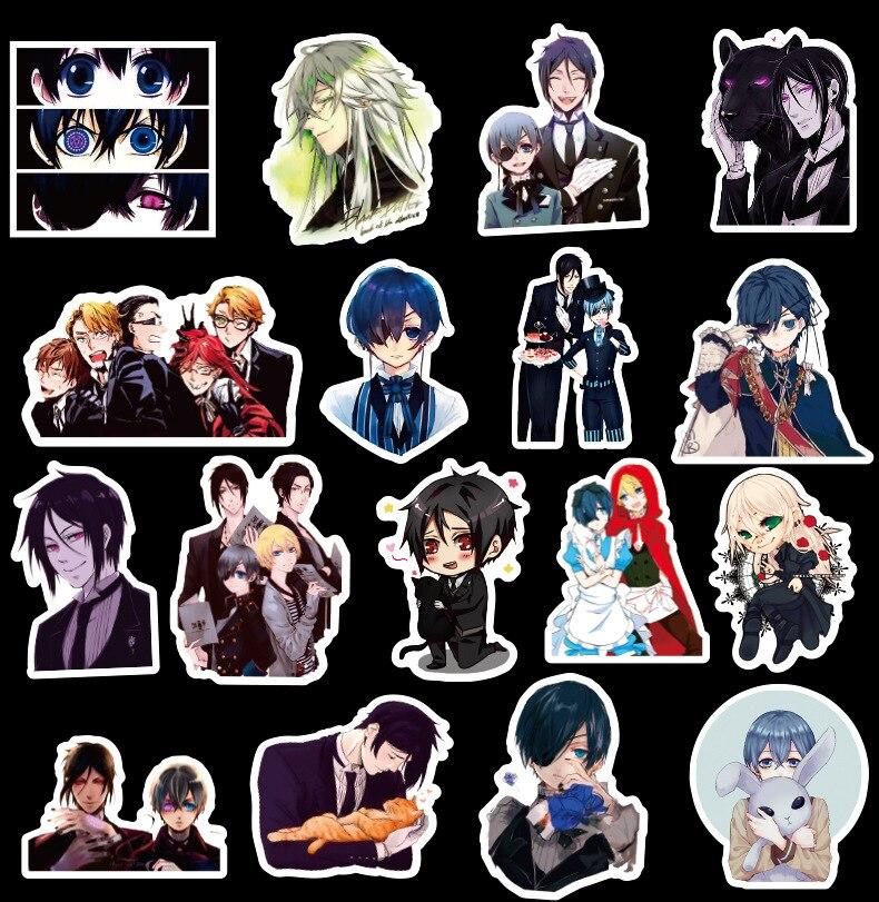 Black Deacon Anime Stickers