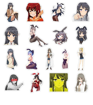 Bunny Girl Sexy Anime Stickers