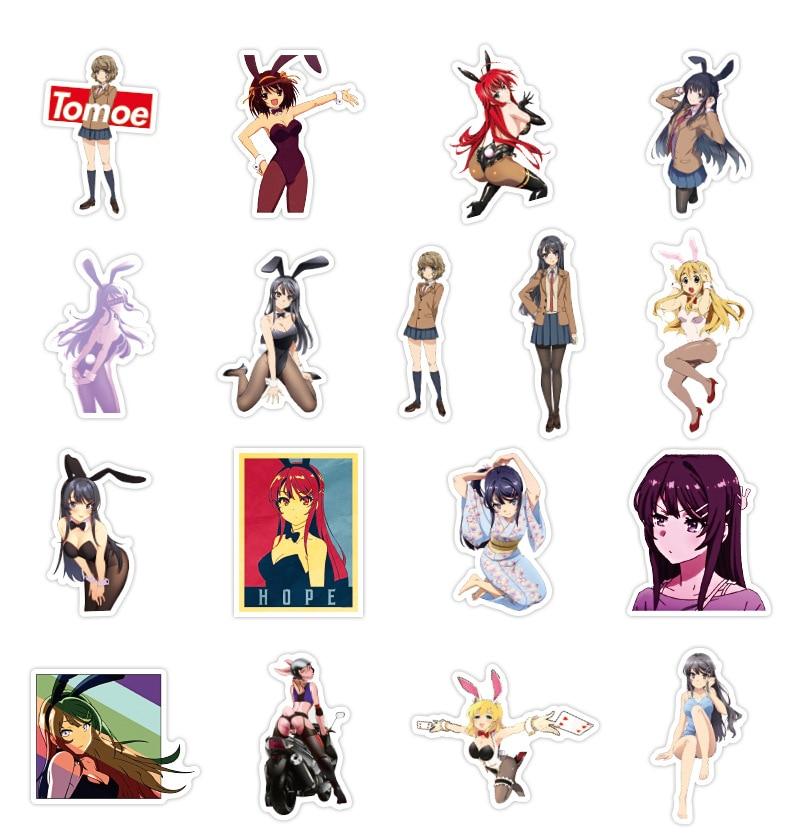 Bunny Girl Sexy Anime Stickers