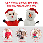 Santa Claus Snowman Reversible Plush Toy